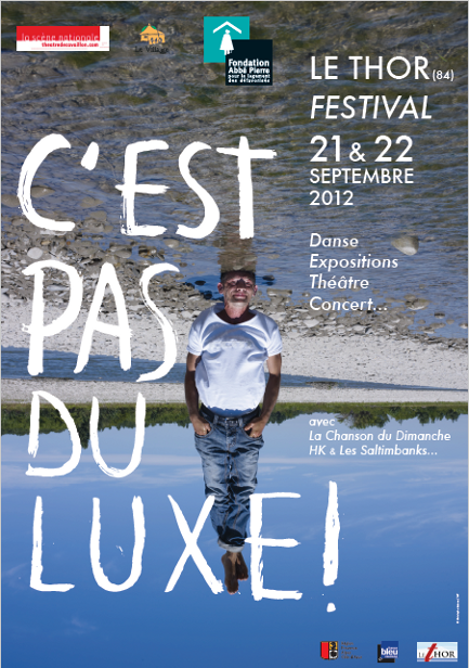 Affiche du festival c'est pas du luxe 2012