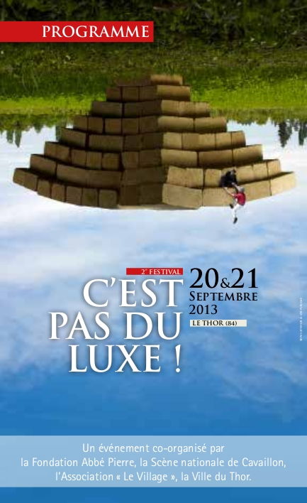 Affiche du festival c'est pas du luxe 2013