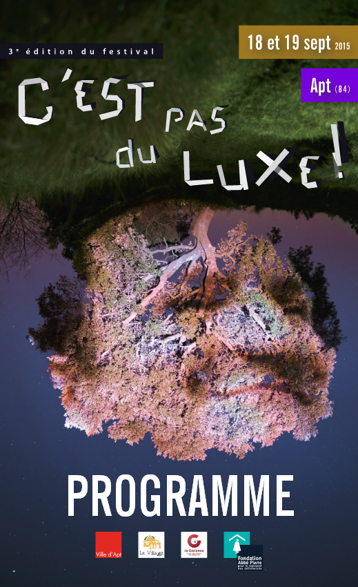 Affiche du festival c'est pas du luxe 2015